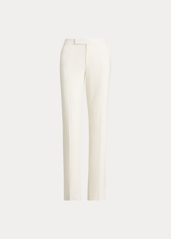 Pantalones Ralph Lauren Mujer Creme - Seth Wool Crepe - GZOEN5328